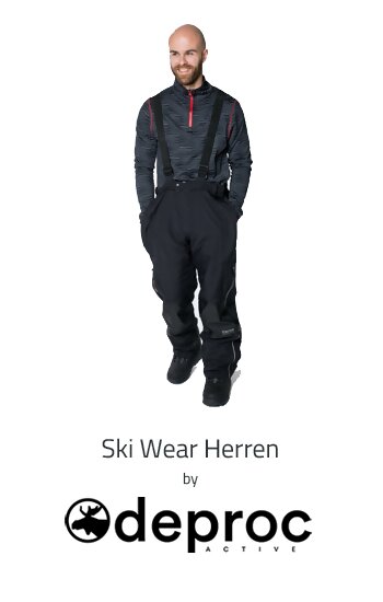 Die neue Herren Skihose vom Outdoorspezialisten Deproc für die Skisaison. Sie ist extrem atmungsaktiv, wasserdicht und auch für große Größen bis 8XL erhältlich von DEPROC active